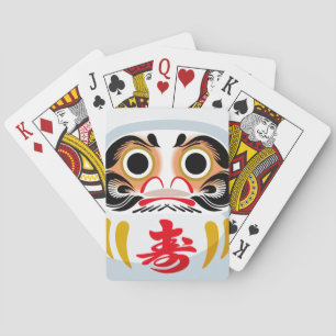 Jeu De Cartes Poupée Daruma (charme traditionnel japonais de cha