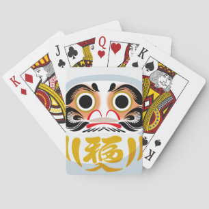 Jeu De Cartes Poupée Daruma (charme traditionnel japonais de cha