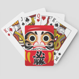 Jeu De Cartes Poupée Daruma (charme traditionnel japonais de cha