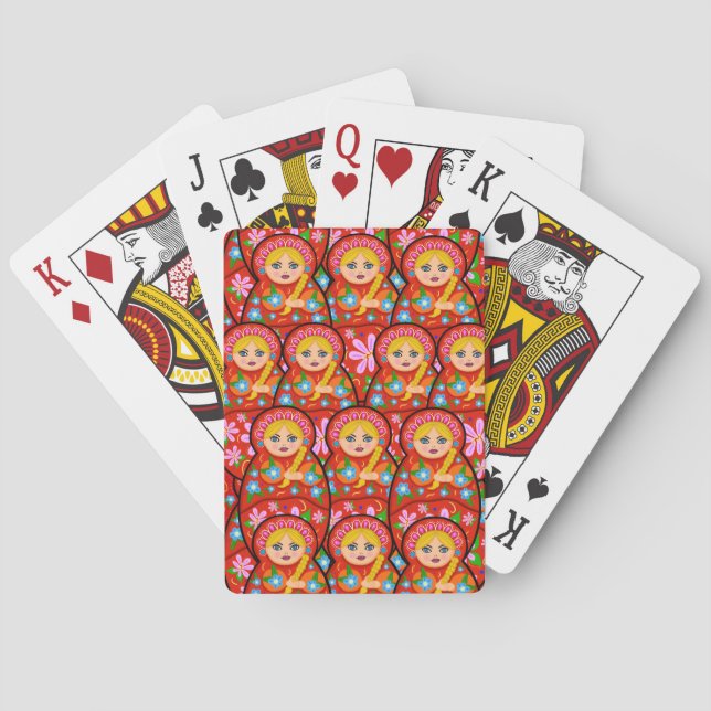 Jeu De Cartes Poupée russe d'emboîtement - Matryoshka (dos)
