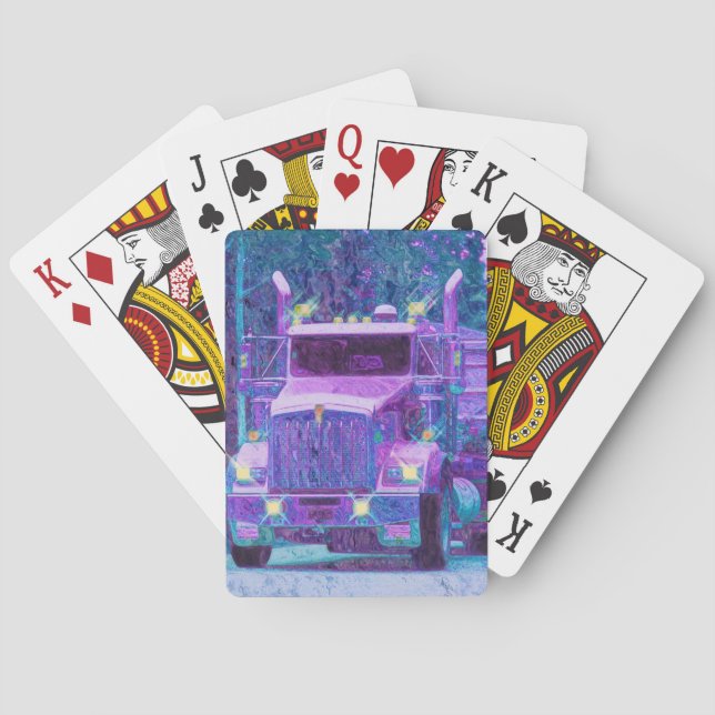 Jeu de cartes pour camionneur de poids lourds (dos)
