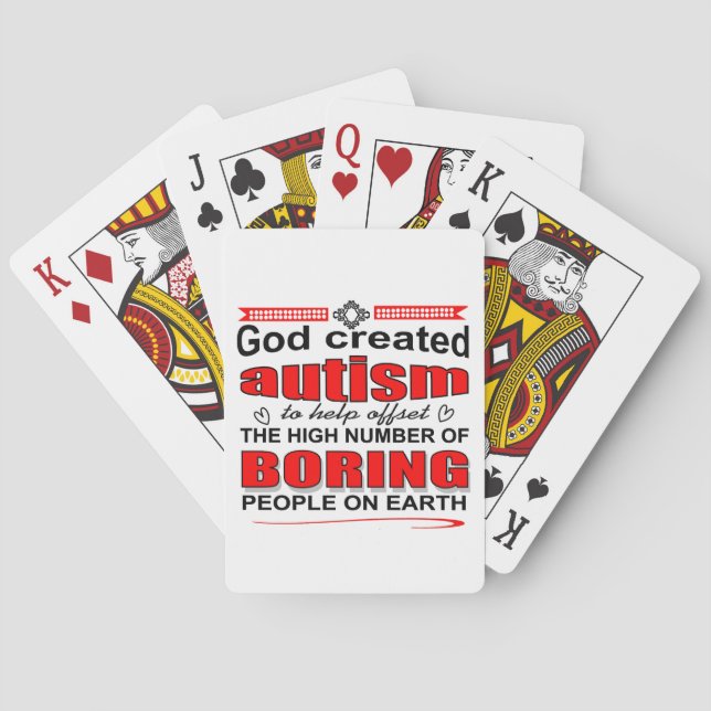 Jeu De Cartes Pourquoi Dieu a créé l'autisme (dos)
