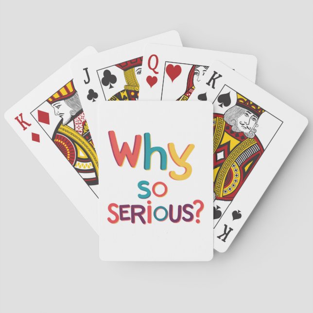 Jeu De Cartes Pourquoi Est-Ce Si Sérieux ? (dos)