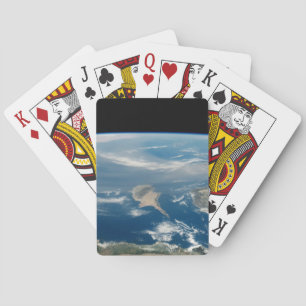 Jeu De Cartes Poussière Sur La Mer Méditerranée Et L'Île Chypre