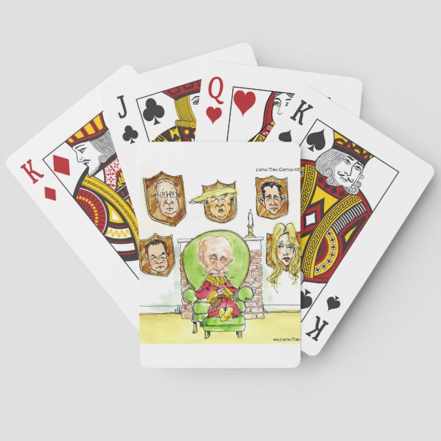 Jeu De Cartes Poutine le chasseur obtient pas mon président Trum (dos)