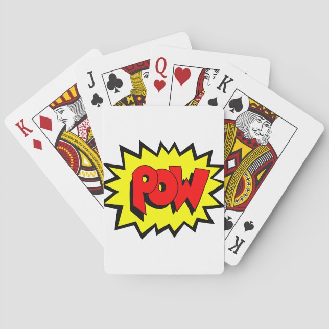 Jeu De Cartes POW - Bande dessinée Pop Art (dos)