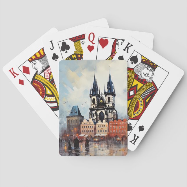 Jeu De Cartes Prague nuit en République Tchèque (dos)