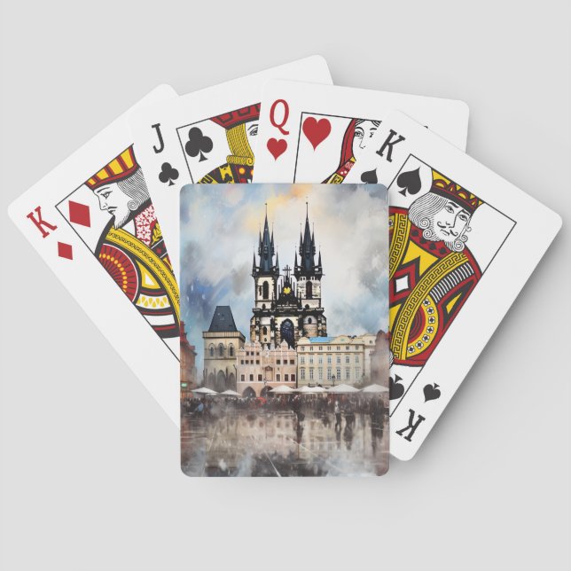 Jeu De Cartes Prague nuit en République Tchèque (dos)