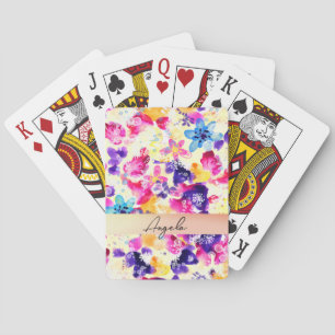 Jeu De Cartes Prairie de fleurs sauvages Fleurs shabby