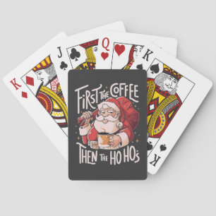 Jeu De Cartes Premier café puis les Ho Hos Noël Père Noël