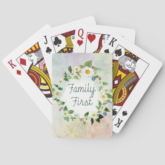 Jeu De Cartes Premier devis inspirant de la famille (dos)