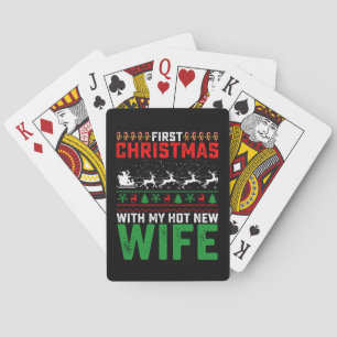 Jeu De Cartes Premier Noël Avec Mon Hot New Femme Famille Vilain