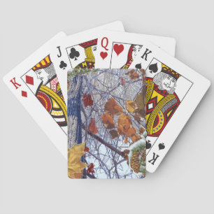 Jeu De Cartes Premier style de camouflage d'hiver de neige