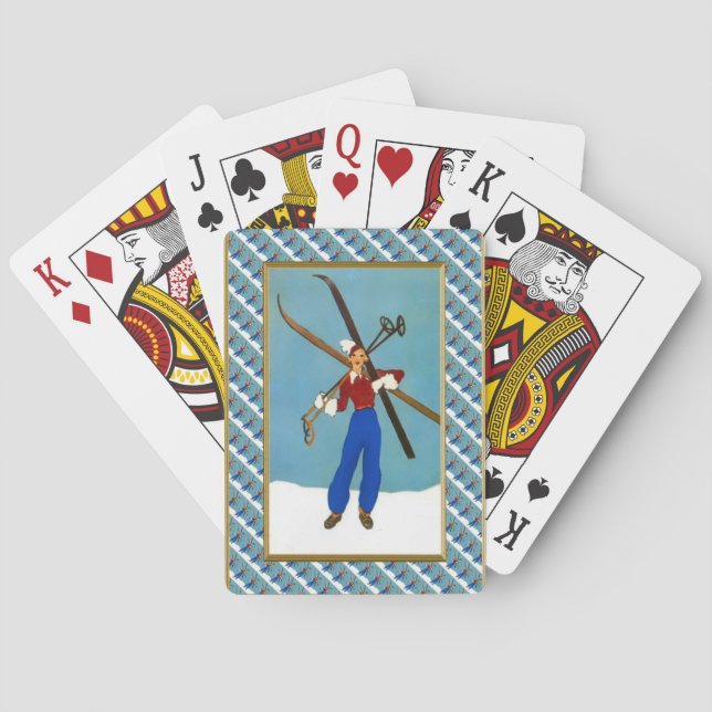 Jeu De Cartes Prendre soin des skis (dos)