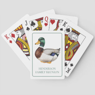 Jeu De Cartes Preppy Mallard Duck Personnalisé