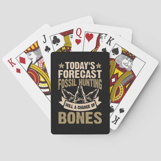 Jeu De Cartes Prévisions La chasse aux fossiles aura une chance  (dos)