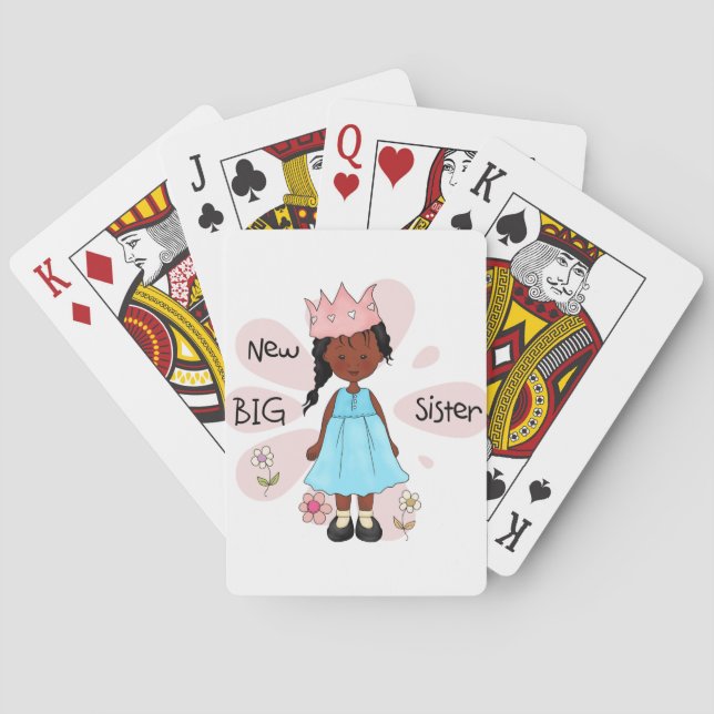 Jeu De Cartes Princesse Big Soeur Africaine Américaine (dos)