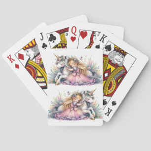 Jeu De Cartes Princesse Licorne Pastel Conte de Fée Fantastique