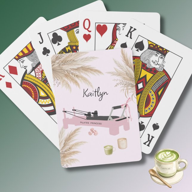 Jeu De Cartes Princesse Pilates Rose Reformer & Matcha  (Créateur téléchargé)