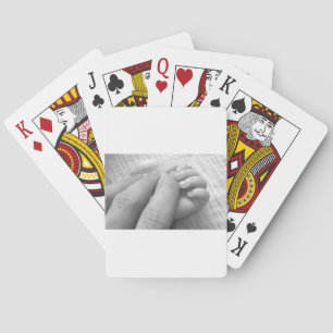 Jeu De Cartes Prise de mains de doigts de main de bébé