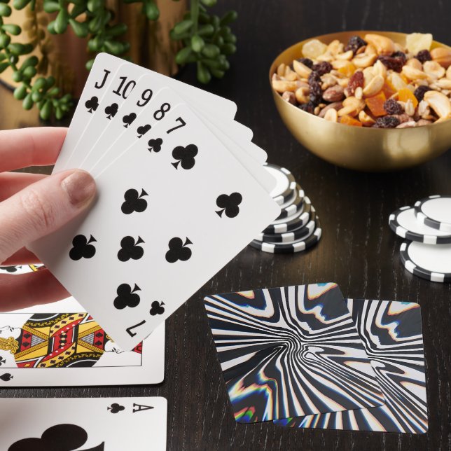 Jeu De Cartes Prisme de lignes déformées Glitch (In Situ)