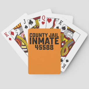 Jeu De Cartes Prisonnier du comté d'Halloween Orange Costu
