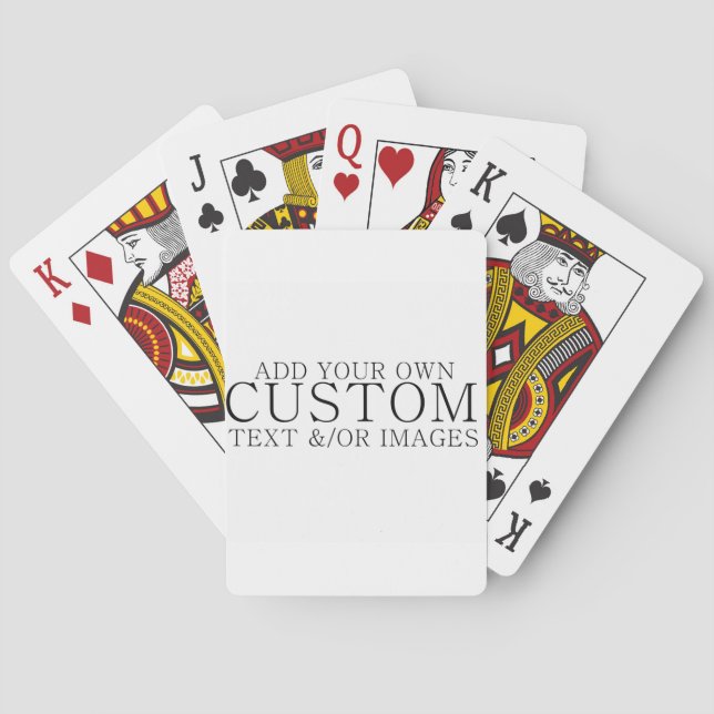Jeu De Cartes Produit personnalisé (dos)