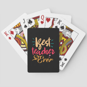 Jeu De Cartes Professeur Art Meilleur enseignant