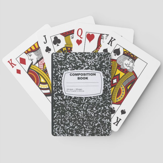 Jeu De Cartes Professeur de livre de composition (dos)