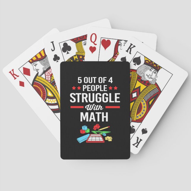 Jeu De Cartes Professeur De Mathématiques 5 Sur 4 Personnes (dos)