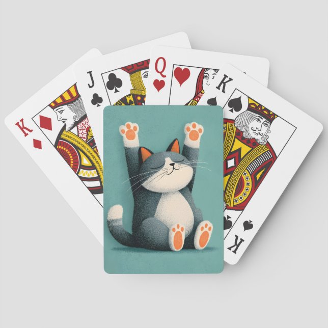 Jeu De Cartes Professional Nap Taker Funny Sleeping Cat (dos)