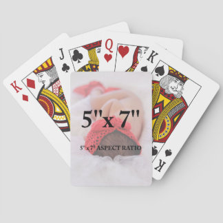 Jeu De Cartes Professionnel Ajoutez votre photo 5 x 7 Aspect Rat