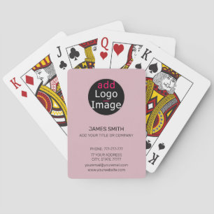 Jeu De Cartes Professionnel Personnalisable Business Dusty Rose