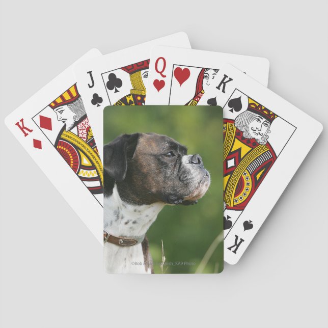 Jeu De Cartes Profil de chien de boxe (dos)