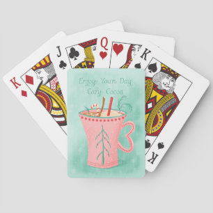 Jeu De Cartes Profitez De Votre Journée Cosy Cocoa Poker Cartes