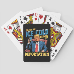 Jeu De Cartes Profitez d'un verre glacé de déportation de la ICE