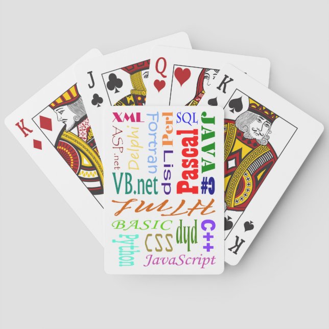 Jeu De Cartes Programmeurs Informatiques Lecture De Cartes (dos)