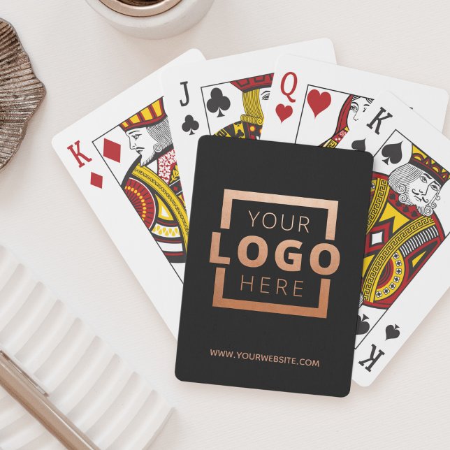 Jeu De Cartes Promotion du logo d'entreprise personnalisé Rose d (Créateur téléchargé)