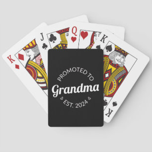 Jeu De Cartes Promu À Grand-Mère Est. 2024 I