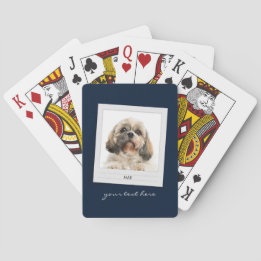 Jeu De Cartes Propriétaire de chien photo animal Script moderne 