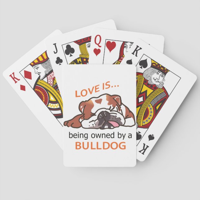Jeu De Cartes Propriété d'un Bulldog (dos)