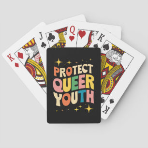 Jeu De Cartes Protéger les jeunes queer Protéger les enfants tra