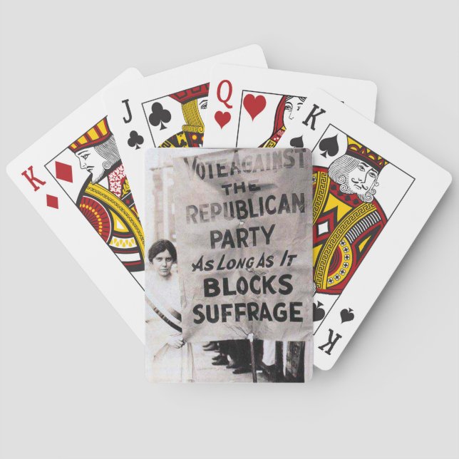 Jeu De Cartes Protestation d'Alice Paul (dos)