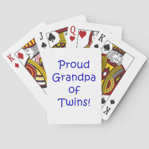 Jeu De Cartes Proud Grandpa of Twins