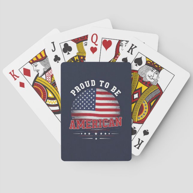 Jeu De Cartes Proud to be American (dos)