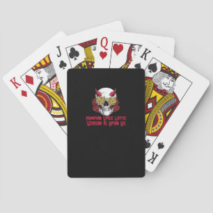 Jeu De Cartes PSL Citrouille épice fin saison Crâne automne