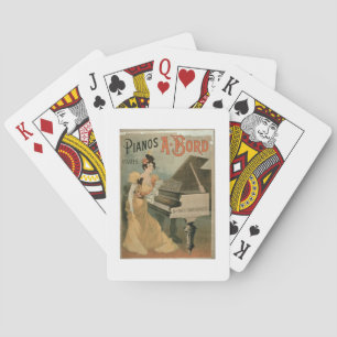 Jeu De Cartes Publicité pour 'A. Bord Pianos, Paris' (couleur