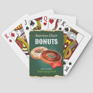 Jeu De Cartes Publicité vintage de Donut