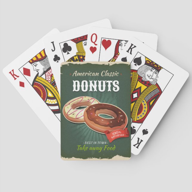 Jeu De Cartes Publicité vintage de Donut (dos)