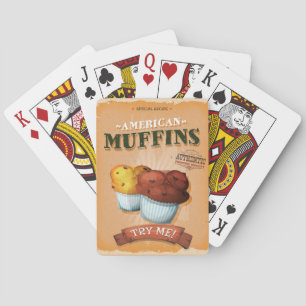 Jeu De Cartes Publicité vintage de muffin